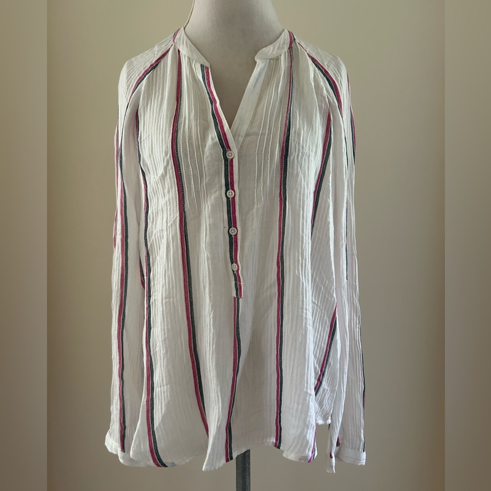 BRAND NEW W/ TAGS White Striped Top